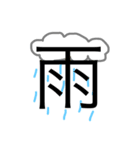 天気と曜日のスタンプ（個別スタンプ：3）