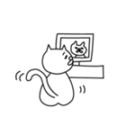 白ネコと、日々と。（個別スタンプ：29）