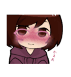 A型メガネ女子（個別スタンプ：3）
