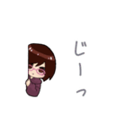 A型メガネ女子（個別スタンプ：9）