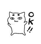まゆげ猫の日常使いスタンプ（個別スタンプ：22）