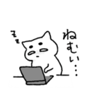 まゆげ猫の日常使いスタンプ（個別スタンプ：26）