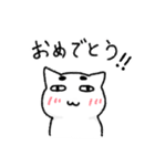 まゆげ猫の日常使いスタンプ（個別スタンプ：35）