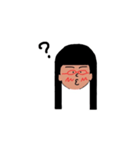 ぼくの友達は赤メガネのオン眉（個別スタンプ：3）