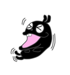 ぼっちのくろうさぎ【文字なし】（個別スタンプ：37）