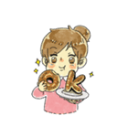 食いしんぼうな さくらちゃん（個別スタンプ：3）