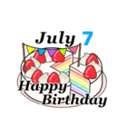 7月1日～7月16日のお誕生日ケーキ（個別スタンプ：15）