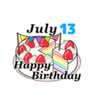 7月1日～7月16日のお誕生日ケーキ（個別スタンプ：21）