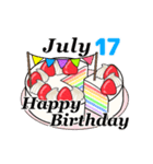 7月17日～7月31日のお誕生日ケーキ（個別スタンプ：10）