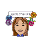 真面目な女性用、毎日使えるスタンプ（個別スタンプ：1）