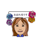 真面目な女性用、毎日使えるスタンプ（個別スタンプ：3）