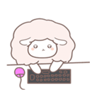 綿飴のような ポソム ステッカー (pink)（個別スタンプ：11）