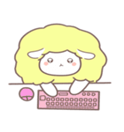 綿飴のような ポソム ステッカー (yellow)（個別スタンプ：4）