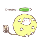 綿飴のような ポソム ステッカー (yellow)（個別スタンプ：7）