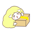 綿飴のような ポソム ステッカー (yellow)（個別スタンプ：8）