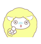 綿飴のような ポソム ステッカー (yellow)（個別スタンプ：9）