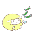 綿飴のような ポソム ステッカー (yellow)（個別スタンプ：10）