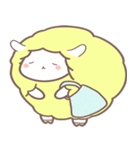 綿飴のような ポソム ステッカー (yellow)（個別スタンプ：12）