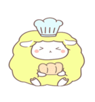 綿飴のような ポソム ステッカー (yellow)（個別スタンプ：14）