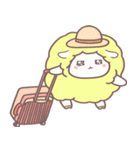 綿飴のような ポソム ステッカー (yellow)（個別スタンプ：17）