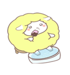 綿飴のような ポソム ステッカー (yellow)（個別スタンプ：21）