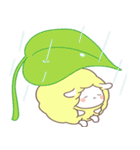 綿飴のような ポソム ステッカー (yellow)（個別スタンプ：22）