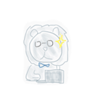 はいいろの獅子（個別スタンプ：3）