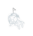 はいいろの獅子（個別スタンプ：8）