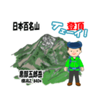日本百名山 登山男子 北アルプス0119e（個別スタンプ：14）