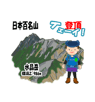 日本百名山 登山男子 北アルプス0119e（個別スタンプ：15）