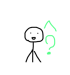 棒人間アップ目（個別スタンプ：10）
