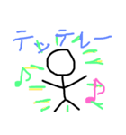 棒人間アップ目（個別スタンプ：21）