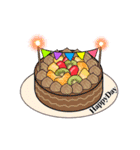 8月1日～8月14日のお誕生日ケーキ（個別スタンプ：8）