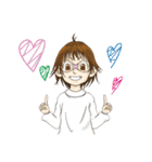 メガネのひーさん（個別スタンプ：1）