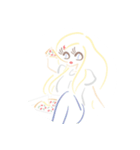 食べる女子たち（個別スタンプ：2）
