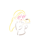 食べる女子たち（個別スタンプ：5）