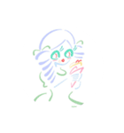 食べる女子たち（個別スタンプ：6）
