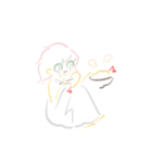 食べる女子たち（個別スタンプ：7）