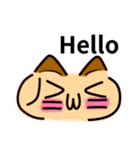 かわいい顔文字なネコたち Vol.1（個別スタンプ：3）