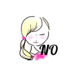 女の子〜挨拶とお返事〜（個別スタンプ：2）