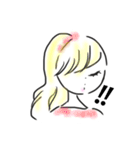 女の子〜挨拶とお返事〜（個別スタンプ：4）