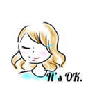 女の子〜挨拶とお返事〜（個別スタンプ：8）