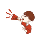 男の子たち！(韓国語)（個別スタンプ：34）