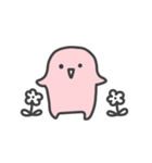 ピンクの人（個別スタンプ：1）