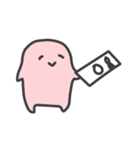 ピンクの人（個別スタンプ：16）