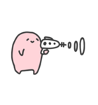 ピンクの人（個別スタンプ：33）