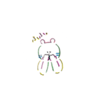 うさぎ、ねこ、くま（個別スタンプ：4）