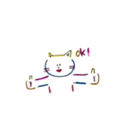 うさぎ、ねこ、くま（個別スタンプ：12）
