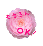 可愛く使えるお花のメッセージ！（個別スタンプ：9）