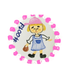 ちょっぴりゲジ眉な、ゲジ可愛い女の子（個別スタンプ：8）